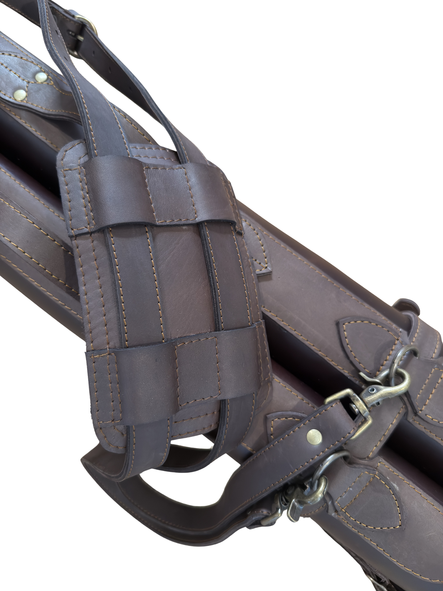 Acasia Leather Double Shotgun Bag