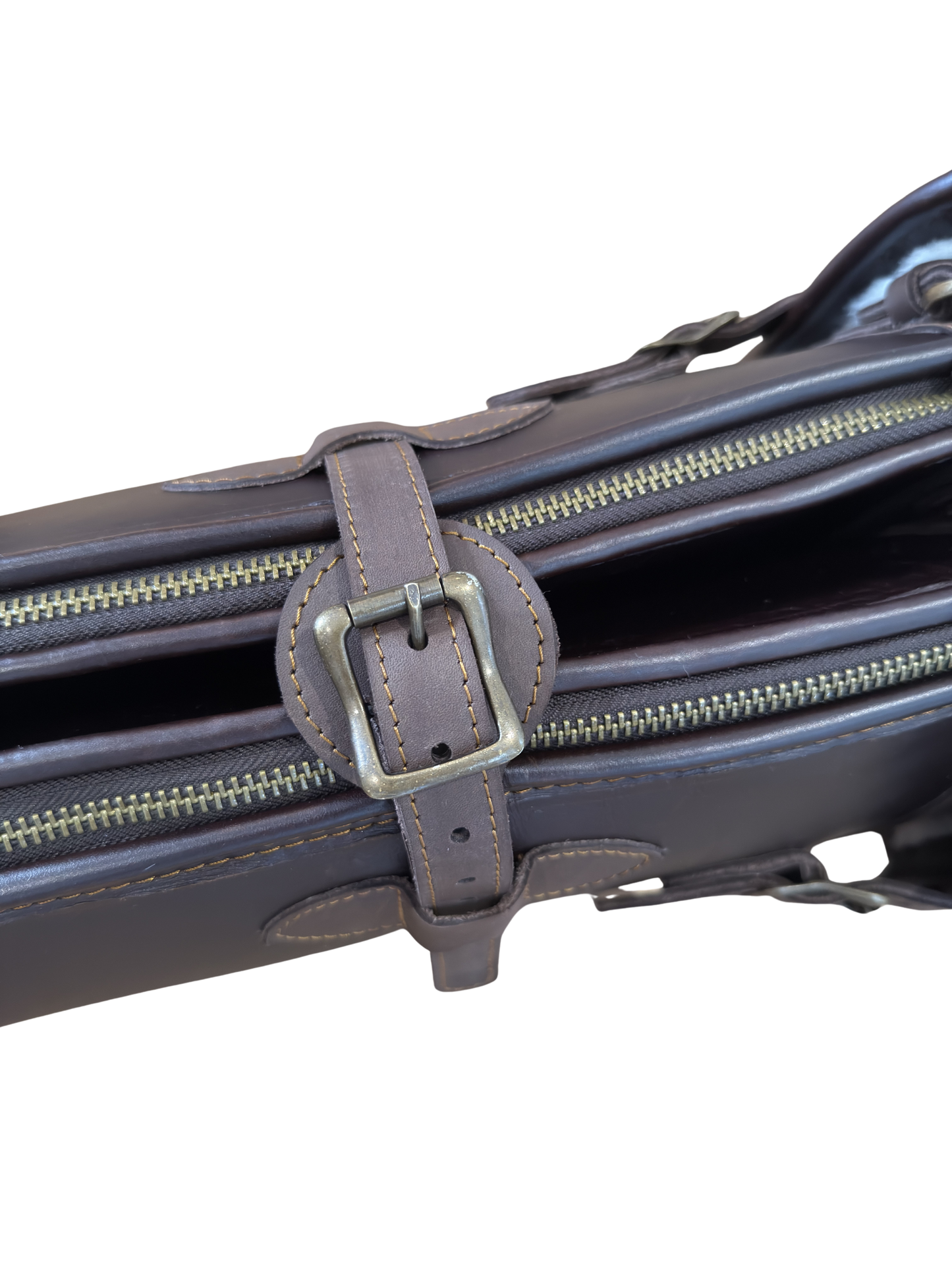 Acasia Leather Double Shotgun Bag
