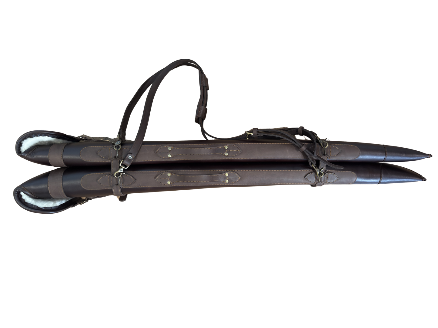 Acasia Leather Double Shotgun Bag