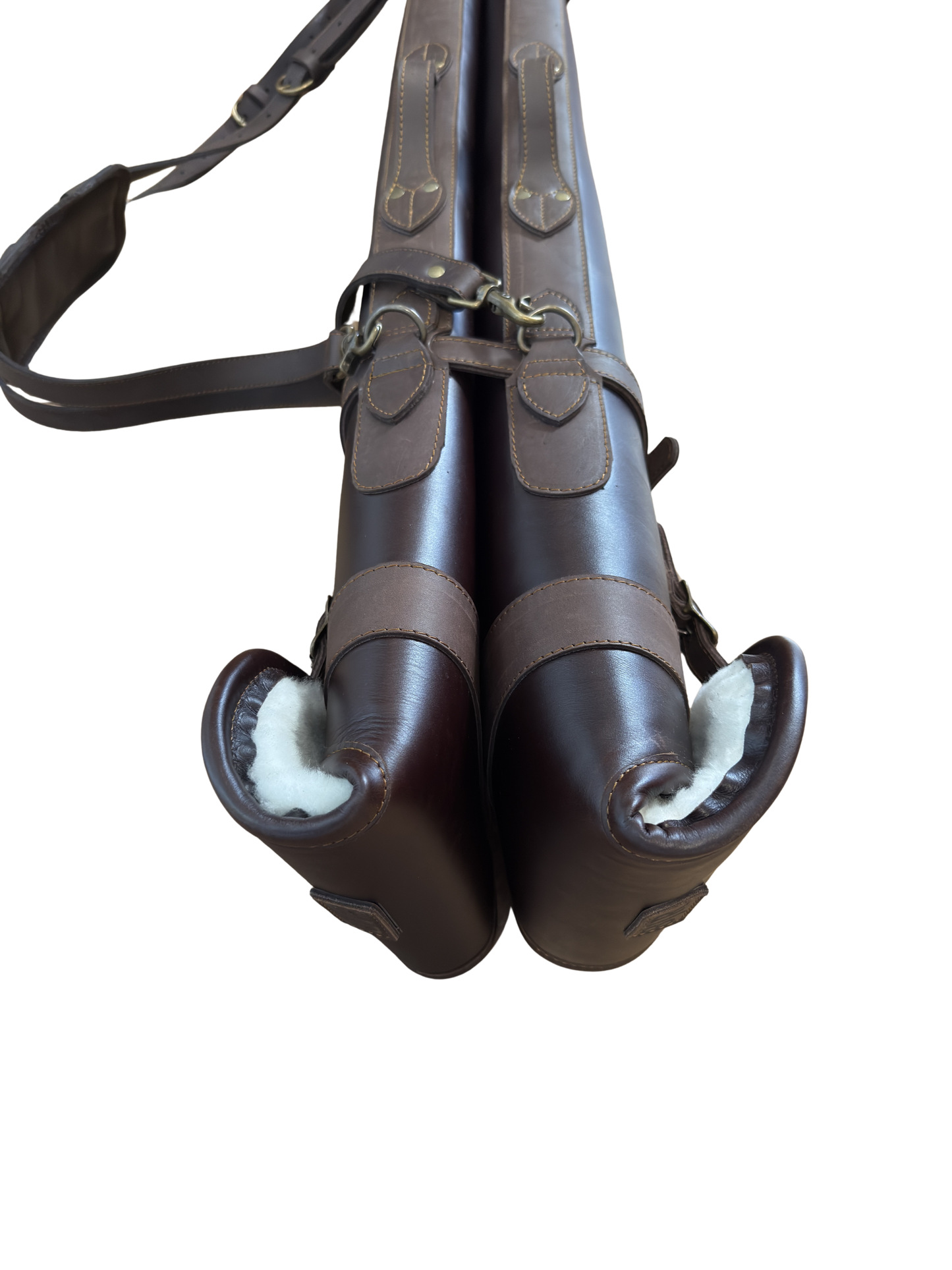 Acasia Leather Double Shotgun Bag