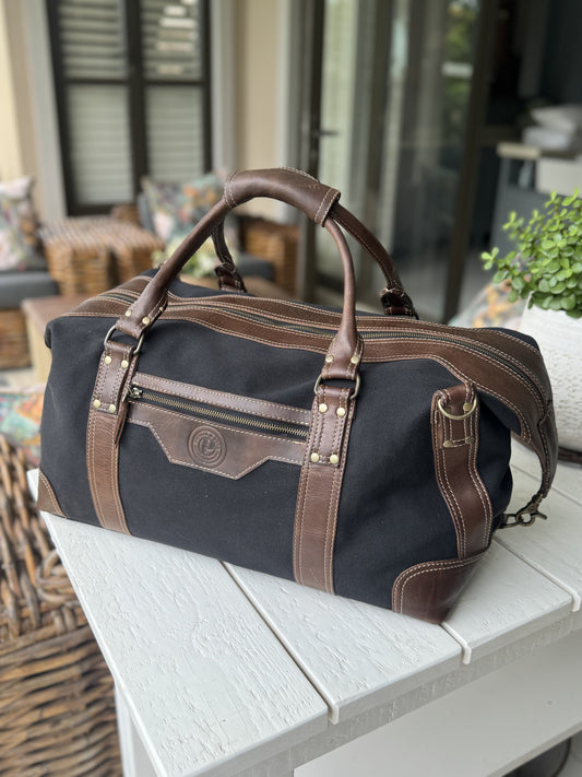 Maisha weekender bag black canvas