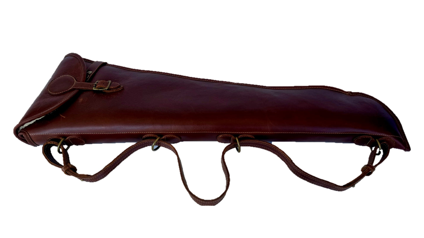 Albizia Shotgun Leather Takedown Bag