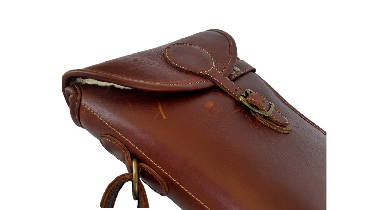 Albizia Shotgun Leather Takedown Bag