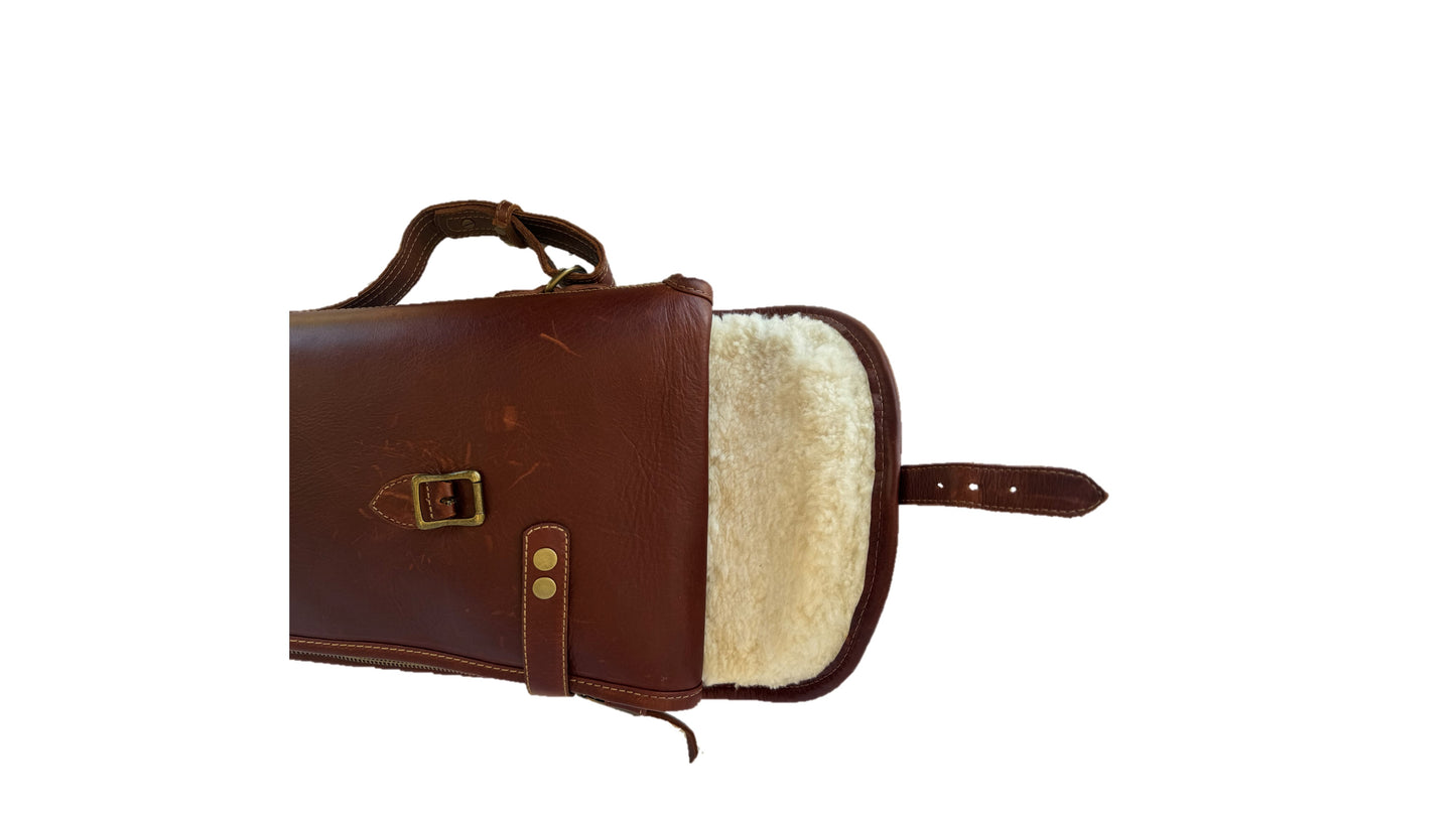 Albizia Shotgun Leather Takedown Bag