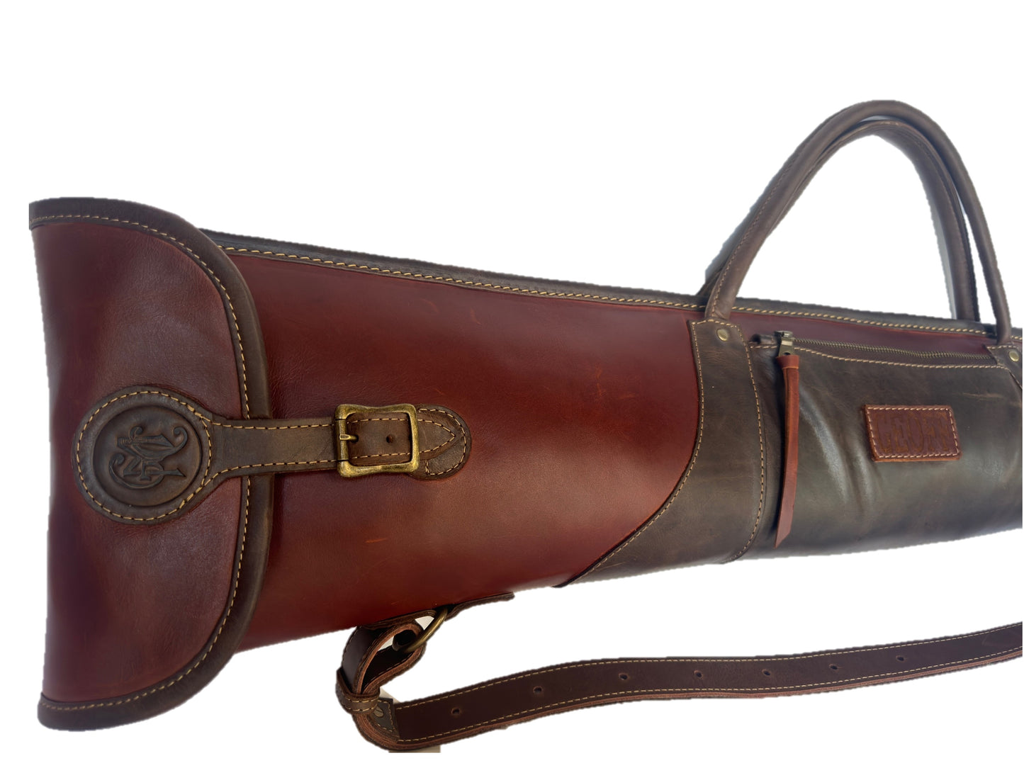 Acasia Leather & Sheepskin shotgun bag