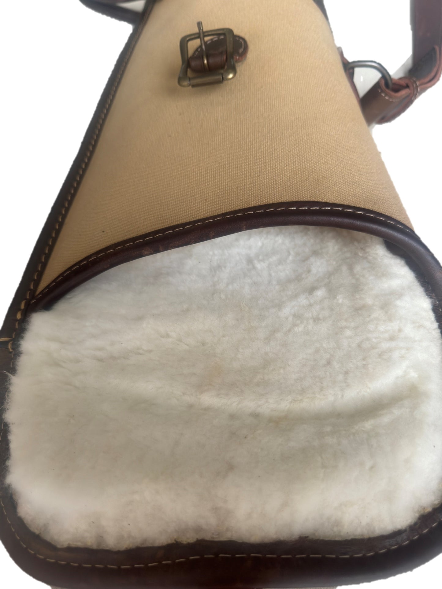 Acasia Canvas & Sheepskin Shotgun Bag